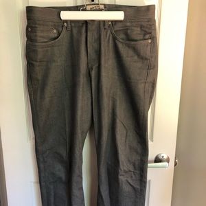 Naked & Famous Weird Guy Gray Selvedge